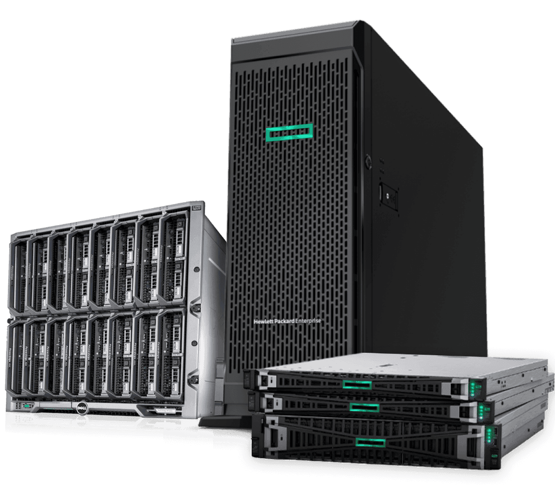 Enterprise servers and storage from Dell and HPE
