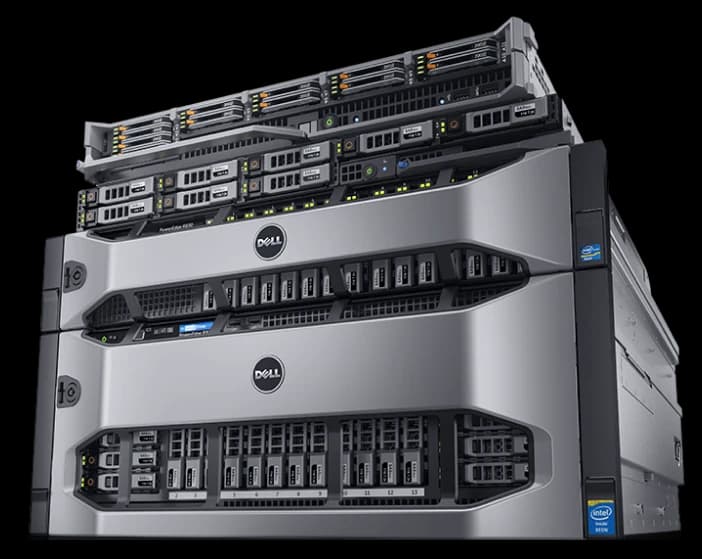 Stacked rack servers for business workloads